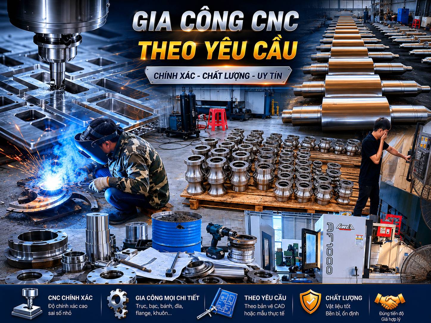CNC theo yêu cầu khách hàng